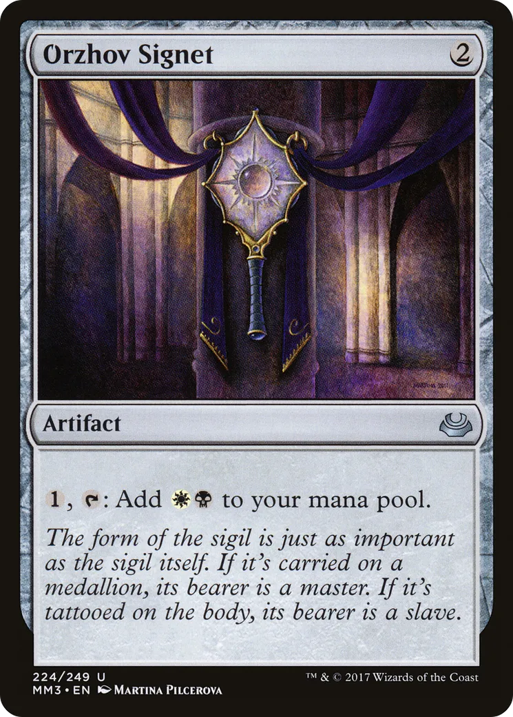 Orzhov Signet — Modern Masters 2017 — Magic: The Gathering