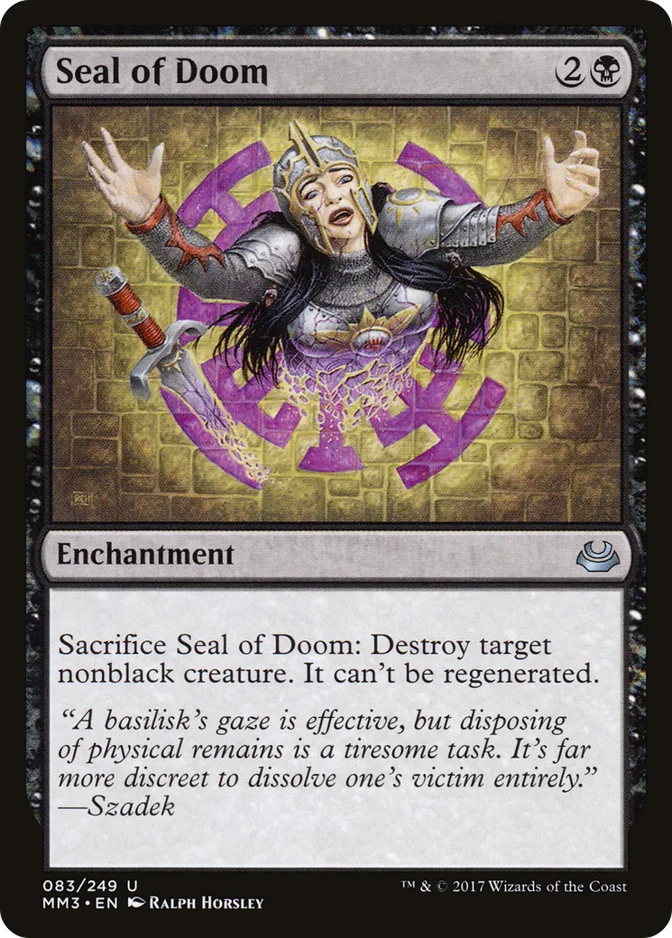 Seal of Doom — Modern Masters 2017 — Magic: The Gathering