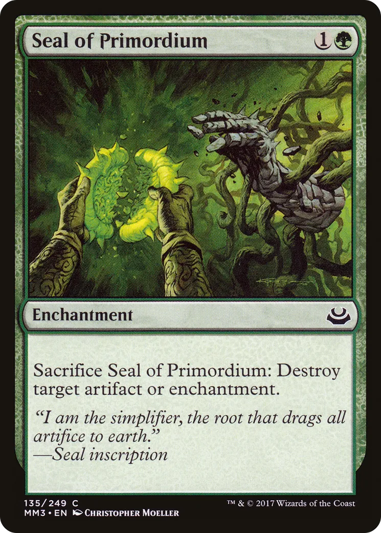 Sceau de primordium — Modern Masters 2017 — Magic: The Gathering