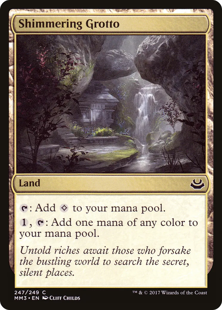 Grotte chatoyante — Modern Masters 2017 — Magic: The Gathering