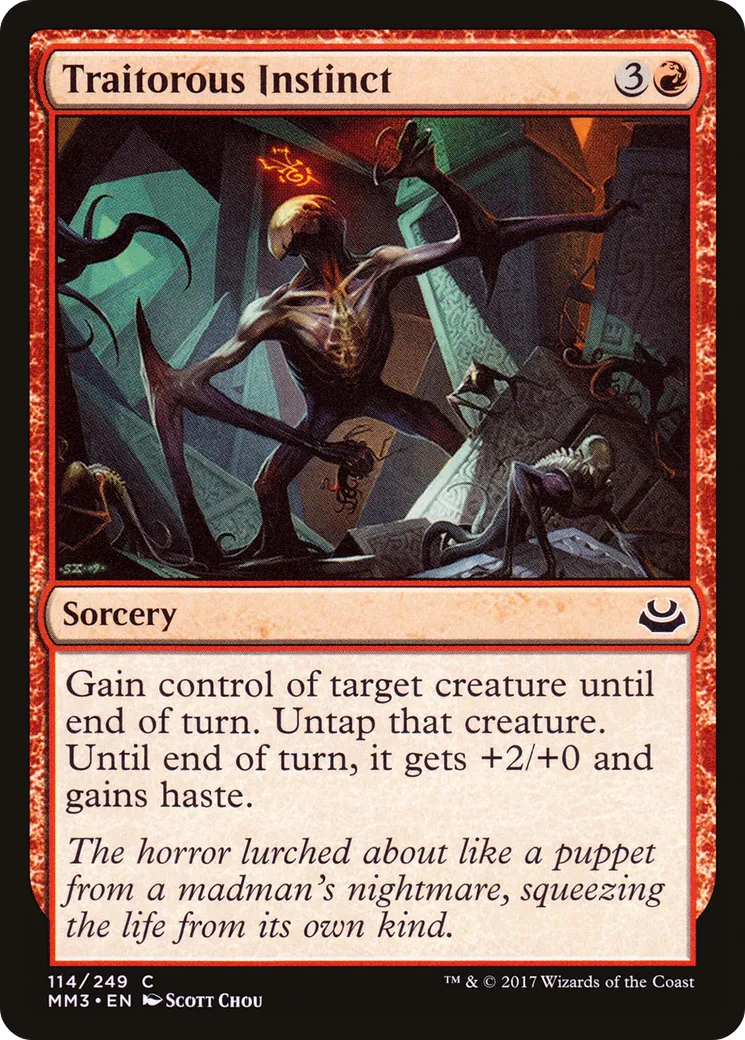 Traitorous Instinct — Modern Masters 2017 — Magic: The Gathering