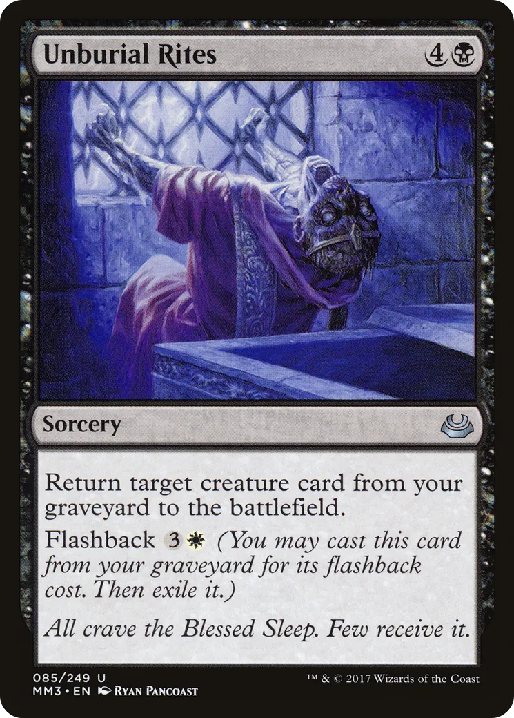 Sacres de déterrement — Modern Masters 2017 — Magic: The Gathering