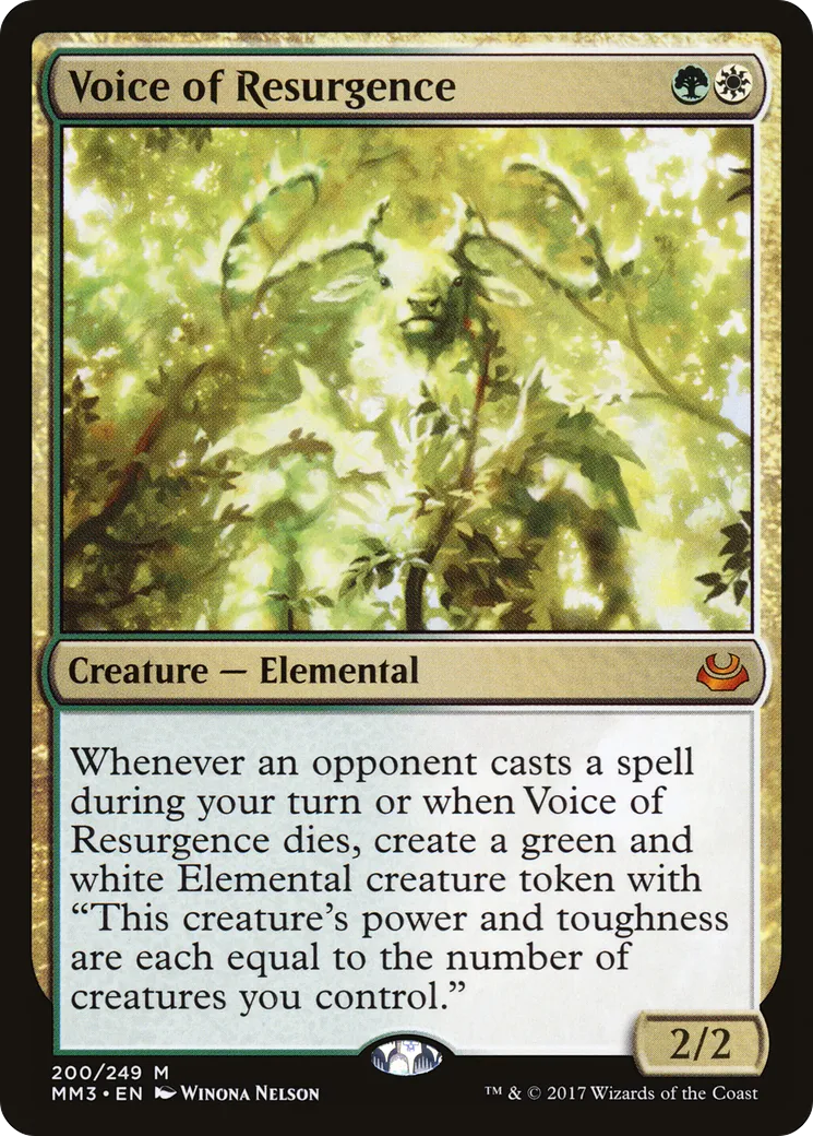 Voice of Resurgence — Modern Masters 2017 — Magic: The Gathering