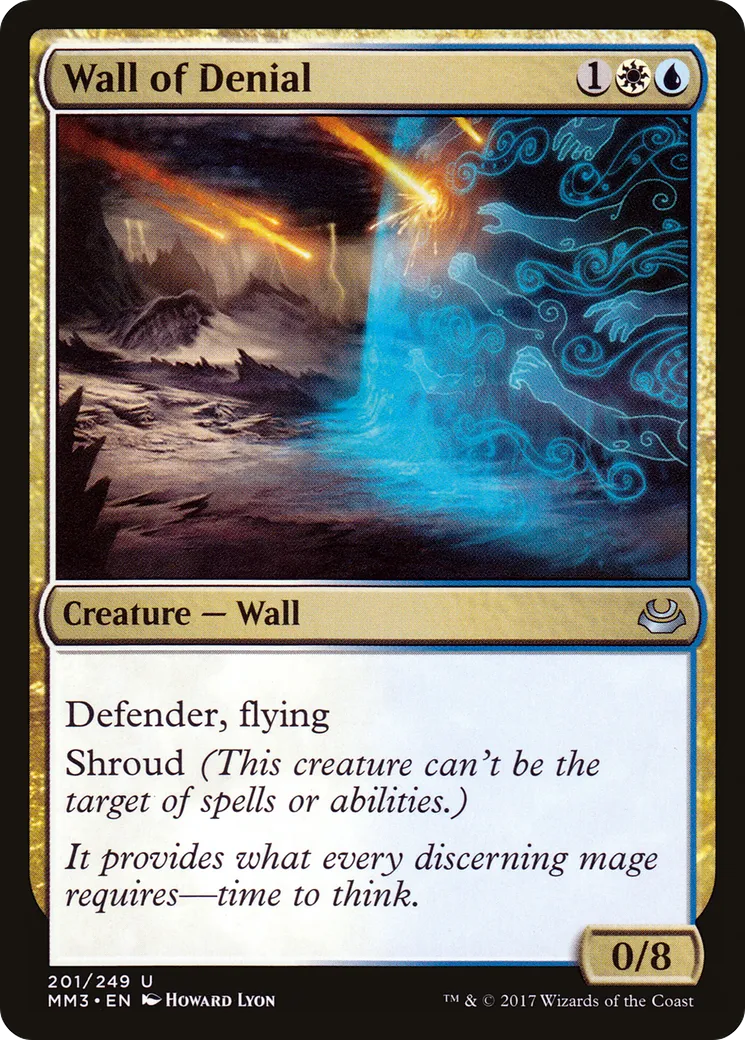 Wall of Denial — Modern Masters 2017 — Magic: The Gathering