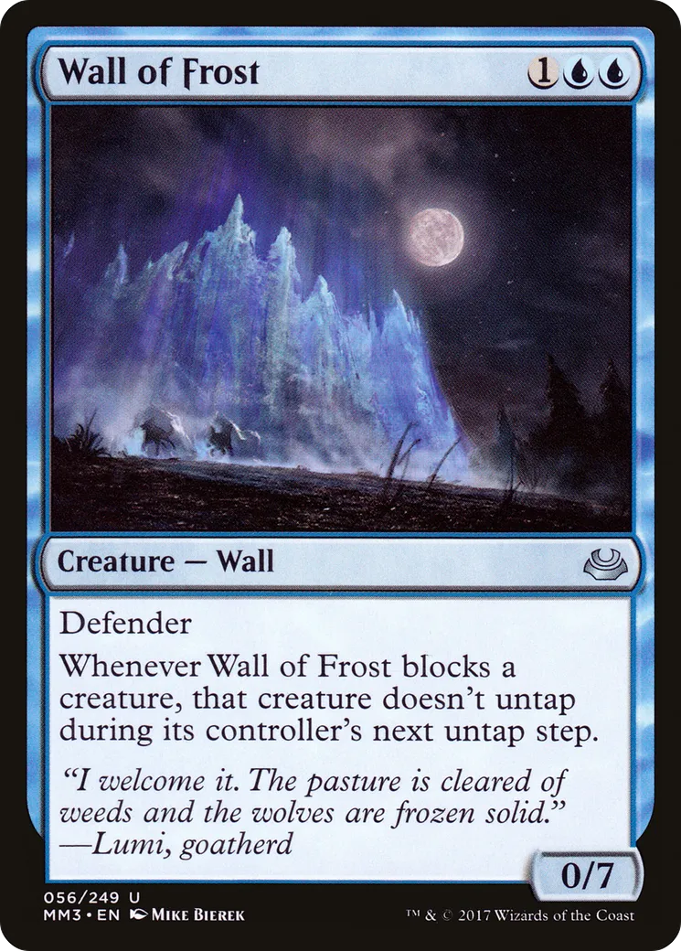 Wall of Frost — Modern Masters 2017 — Magic: The Gathering