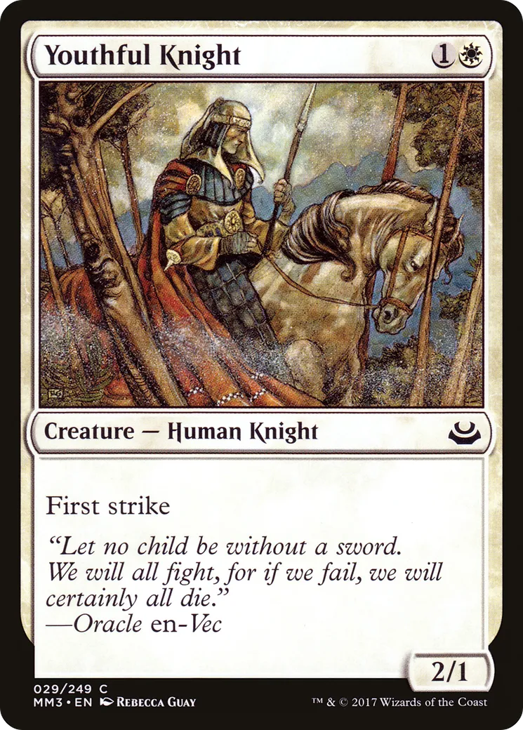 Jeune chevalier — Modern Masters 2017 — Magic: The Gathering