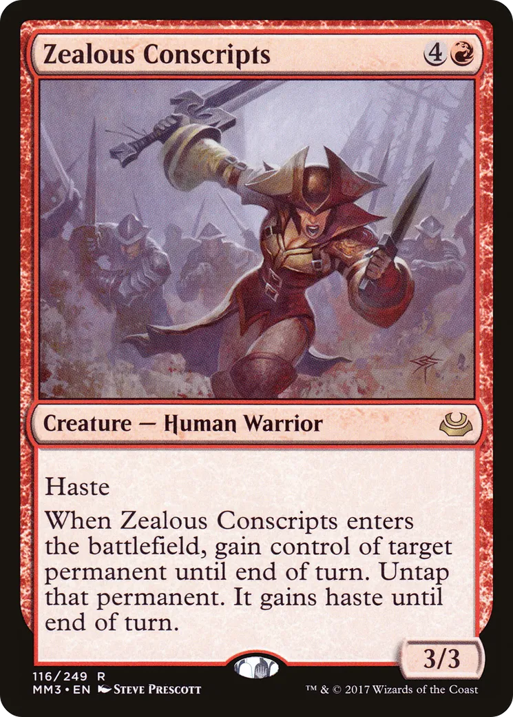 Conscrits zélés — Modern Masters 2017 — Magic: The Gathering