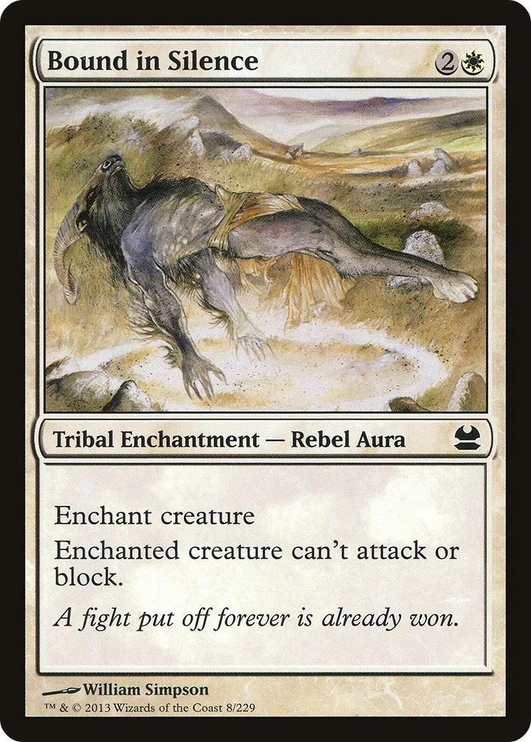 Bound in Silence — Modern Masters — Magic: The Gathering