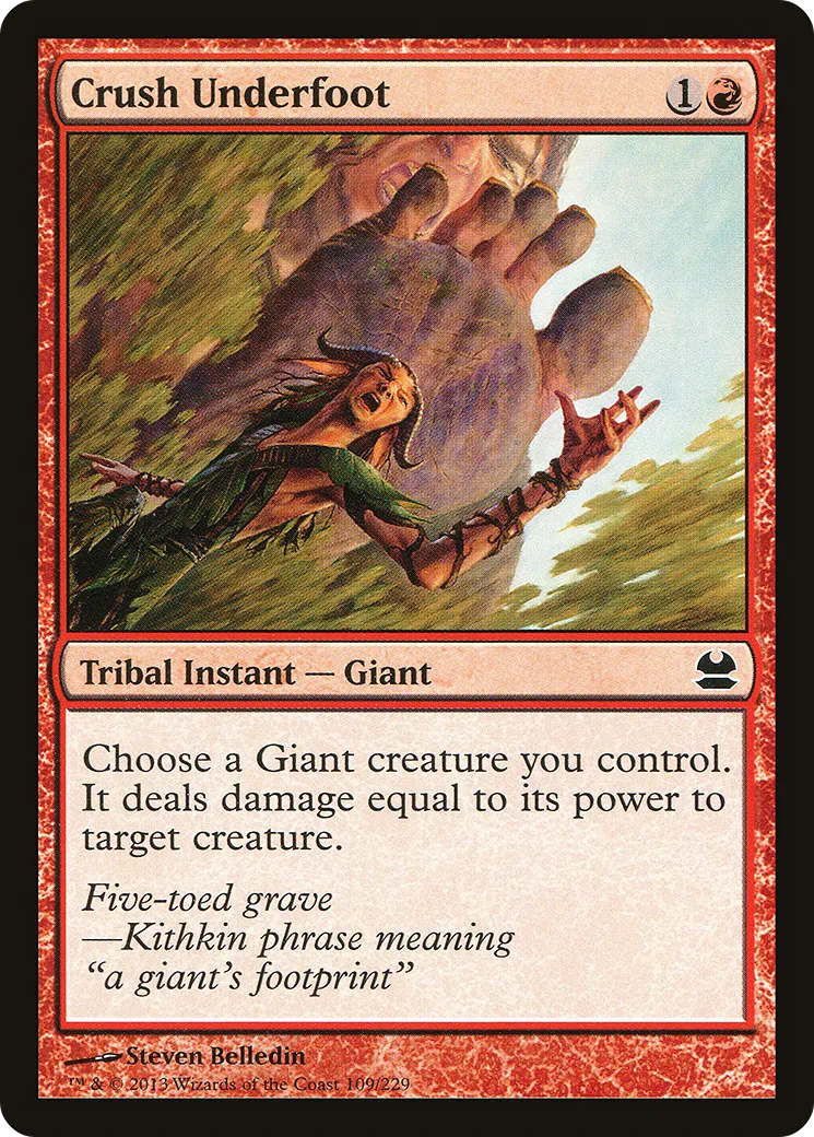 Sous le pied — Modern Masters — Magic: The Gathering