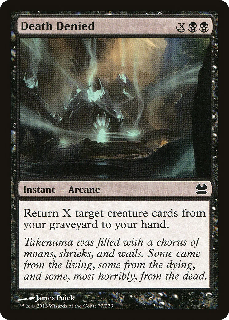 Death Denied — Modern Masters — Magic: The Gathering