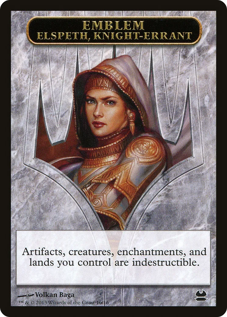 Elspeth, Knight-Errant Emblem — Modern Masters — Magic: The Gathering