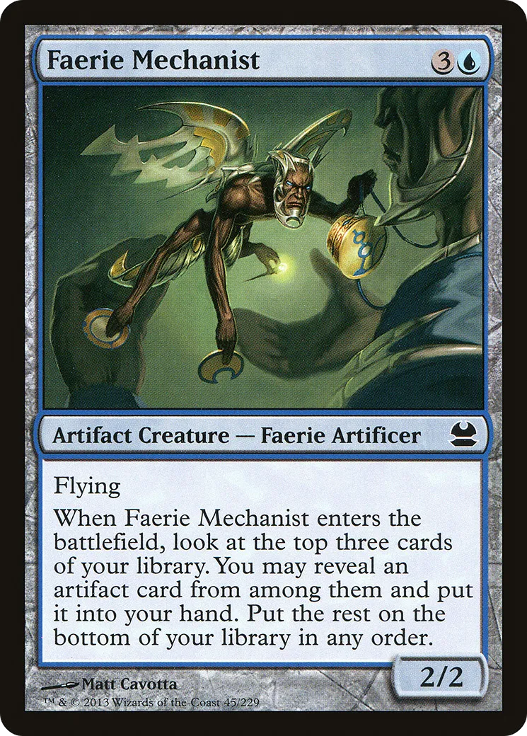 Mécaniste faerie — Modern Masters — Magic: The Gathering