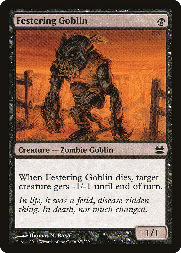 Festering Goblin — Modern Masters — Magic: The Gathering
