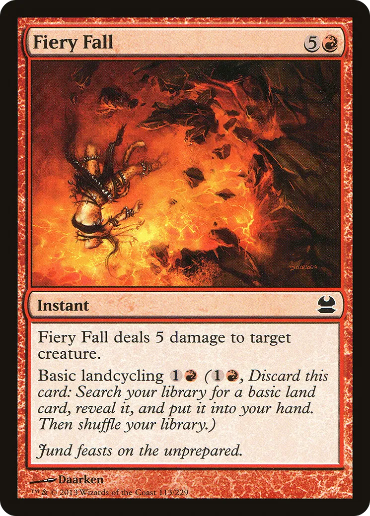Fiery Fall — Modern Masters — Magic: The Gathering