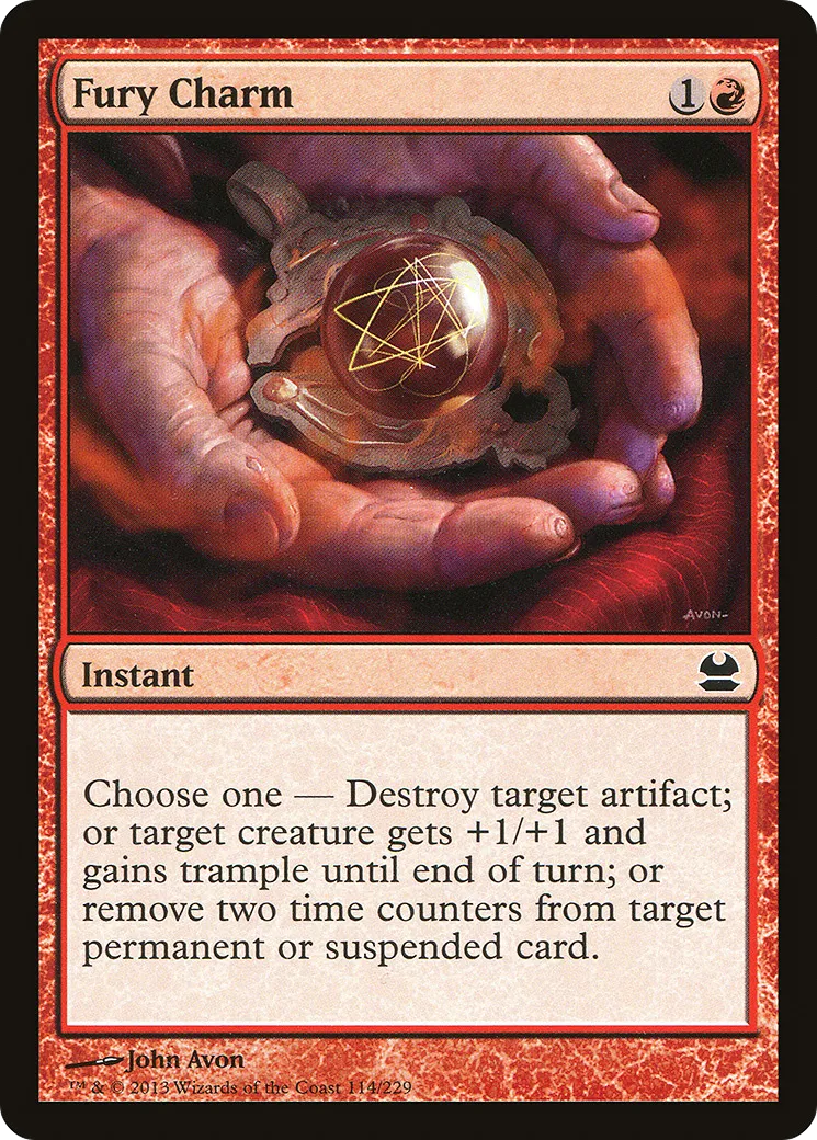 Charme de fureur — Modern Masters — Magic: The Gathering