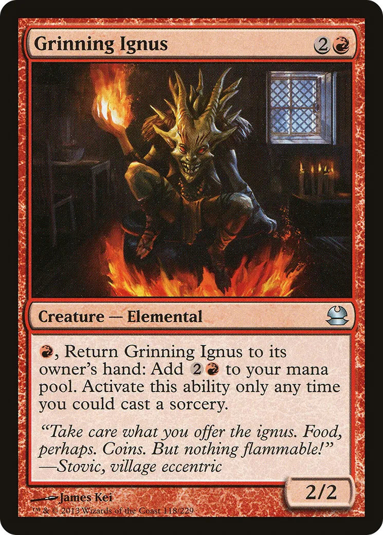Ignus grimaçant — Modern Masters — Magic: The Gathering