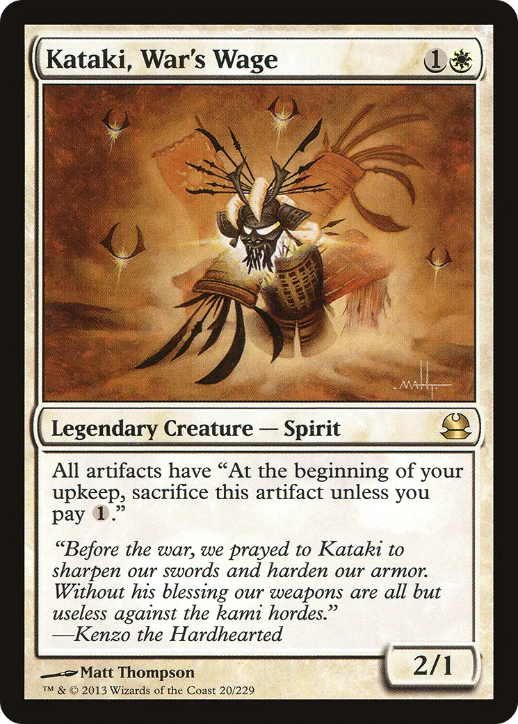 Kataki, tribut de la guerre — Modern Masters — Magic: The Gathering