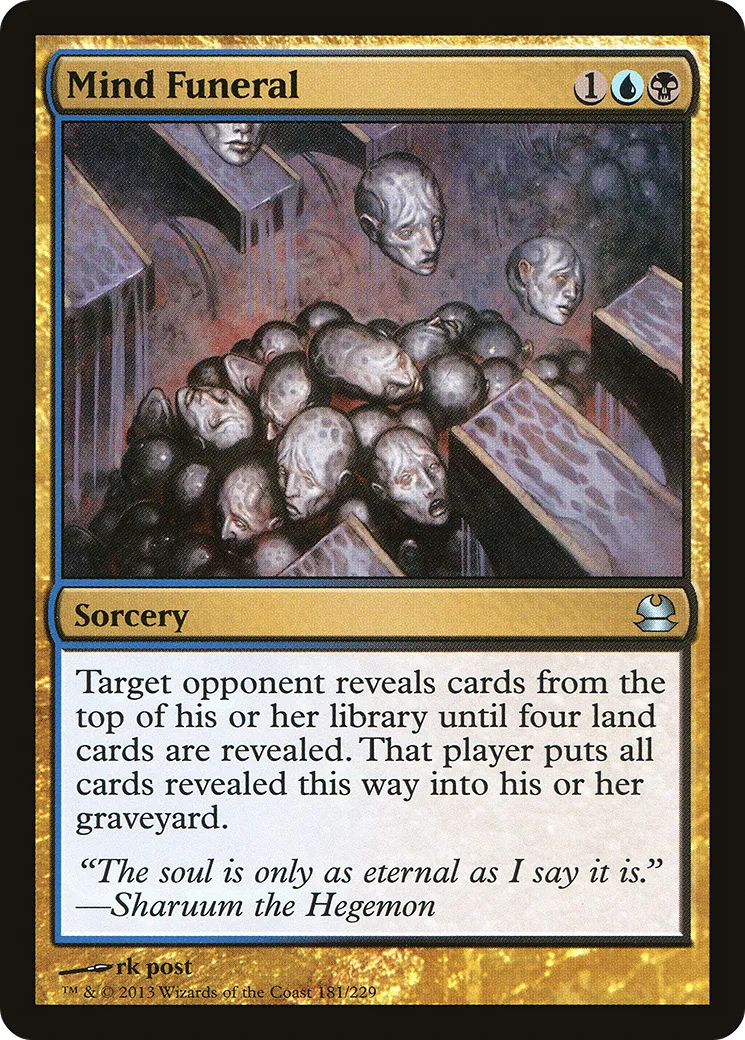 Funérailles de l'esprit — Modern Masters — Magic: The Gathering