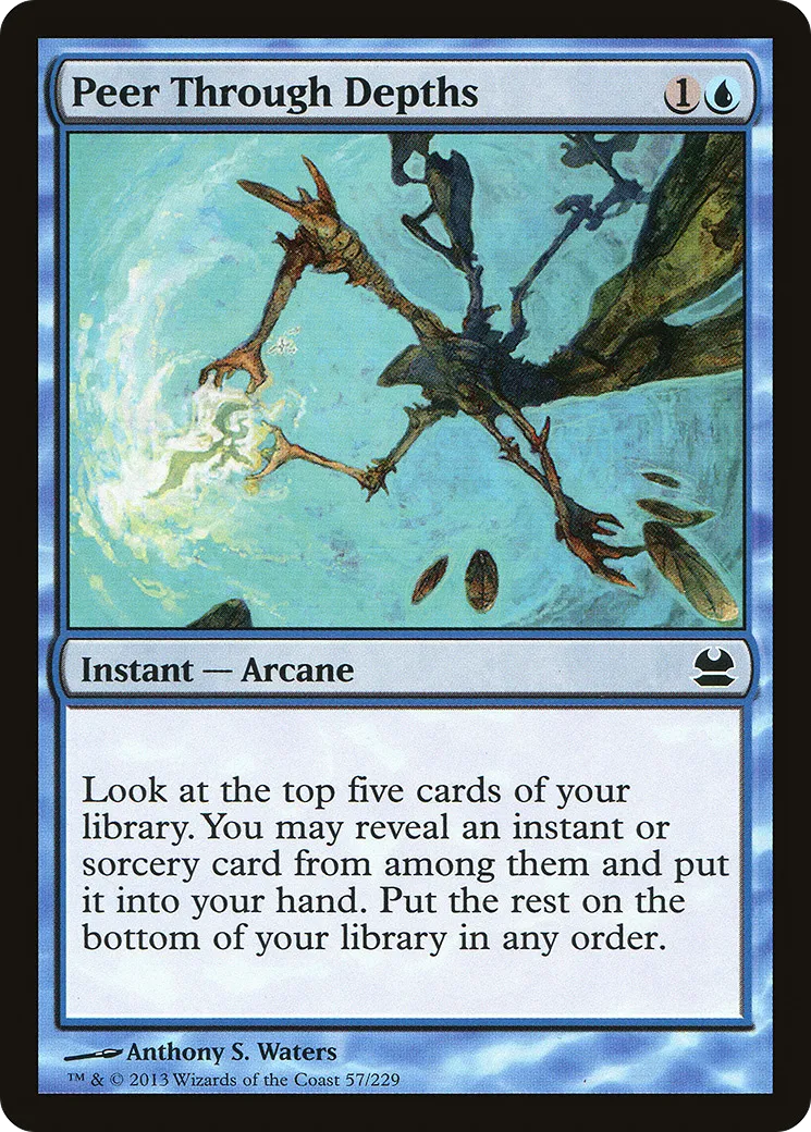 Peer Through Depths — Modern Masters — Magic: The Gathering