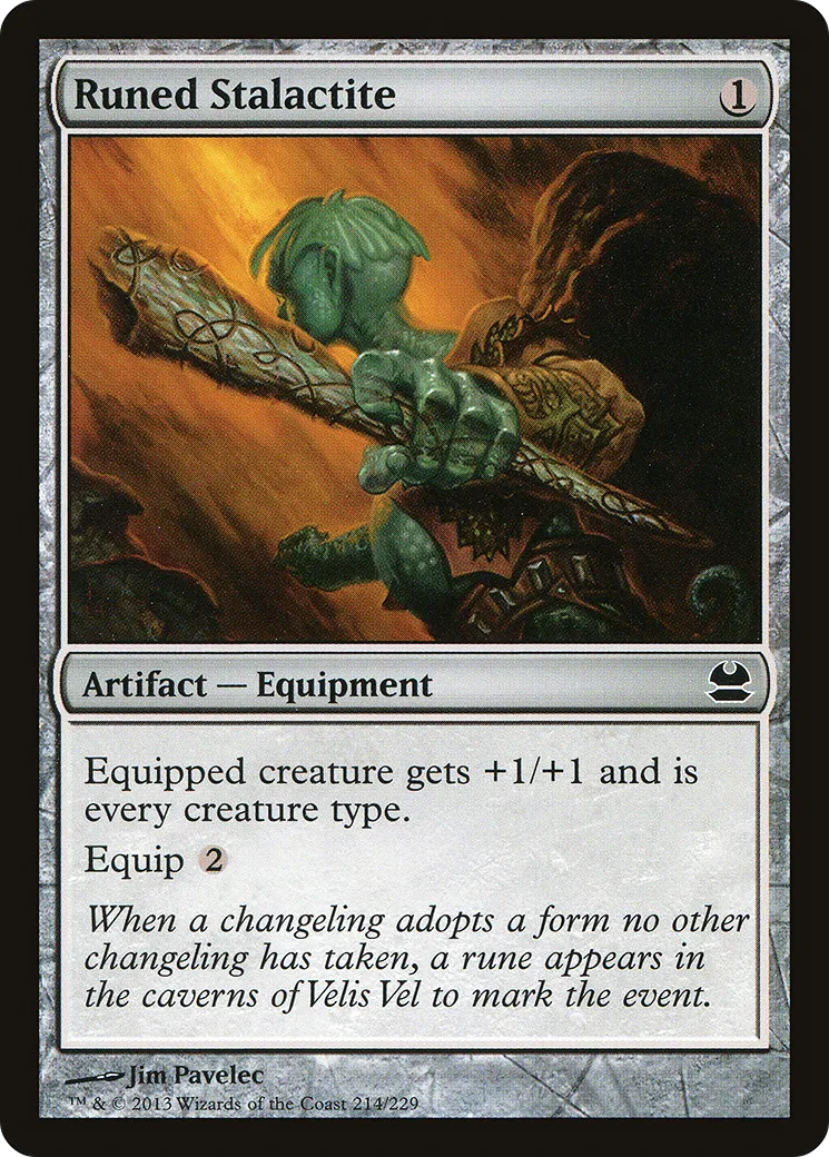 Stalactite couvert de runes — Modern Masters — Magic: The Gathering