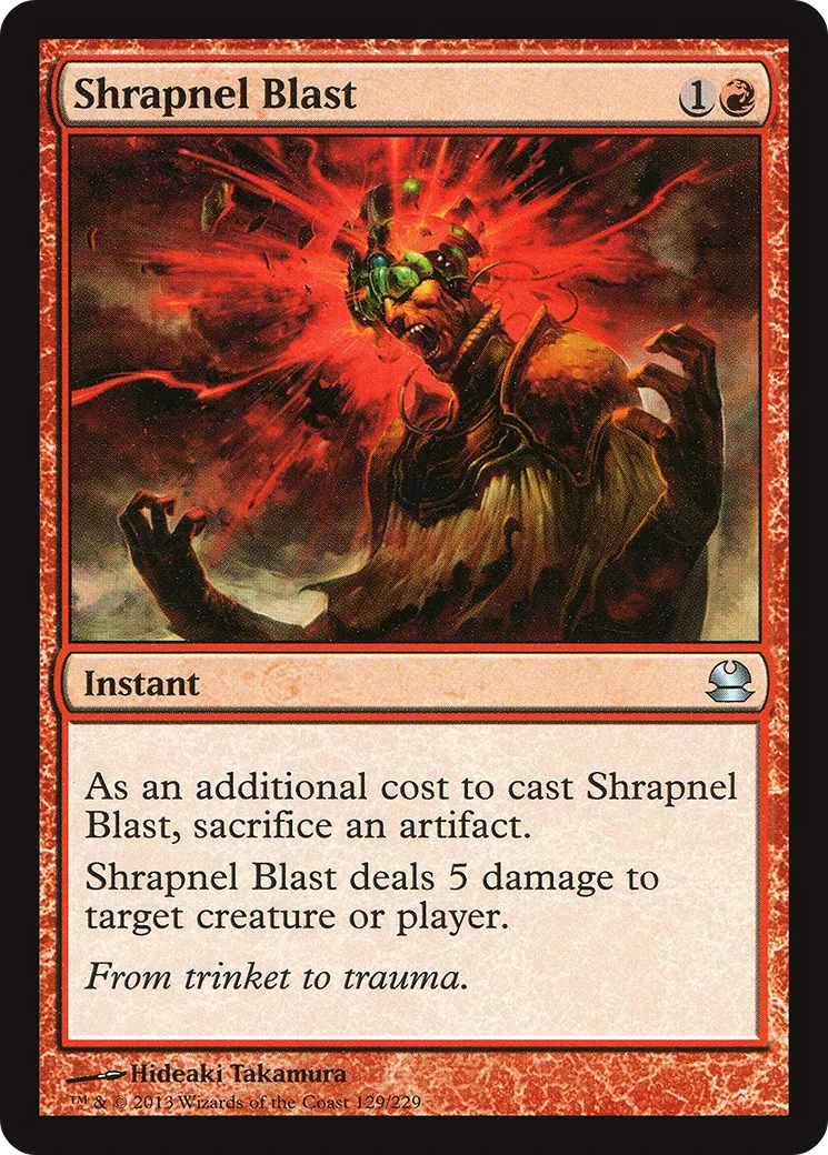 Shrapnel Blast — Modern Masters — Magic: The Gathering