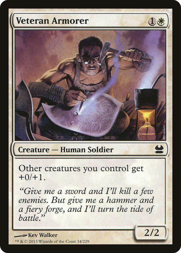 Armurier vétéran — Modern Masters — Magic: The Gathering