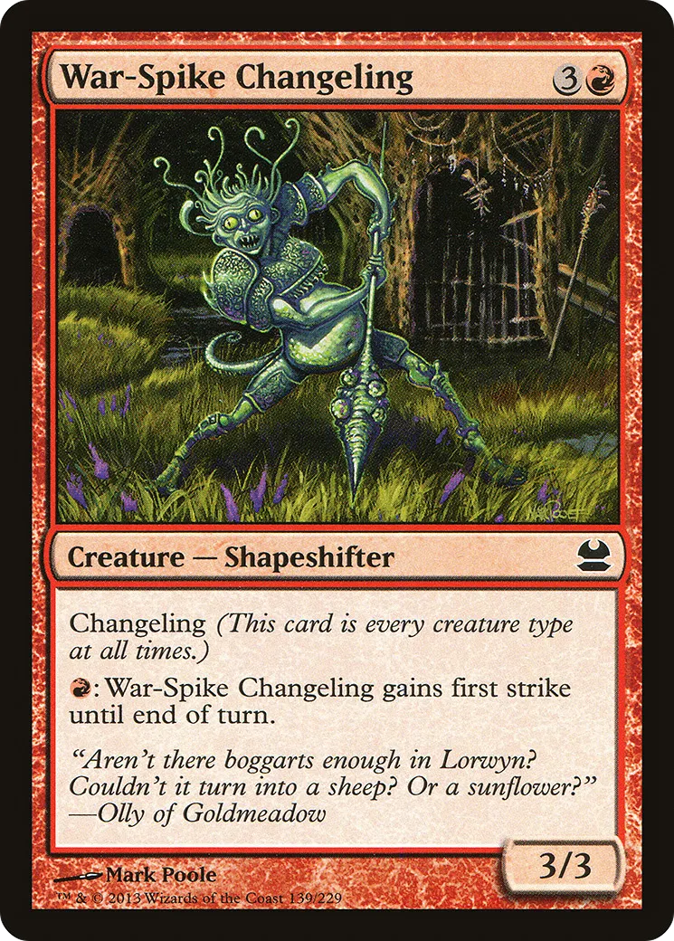War-Spike Changeling — Modern Masters — Magic: The Gathering