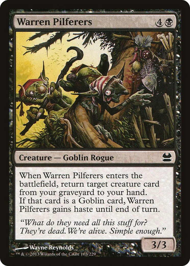 Chapardeurs de terrier — Modern Masters — Magic: The Gathering