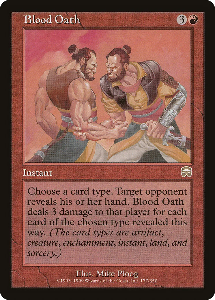 Blood Oath — Mercadian Masques — Magic: The Gathering
