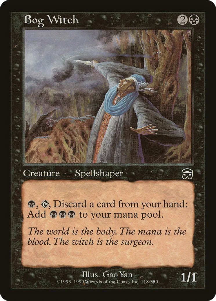 Sorcier des marécages — Mercadian Masques — Magic: The Gathering