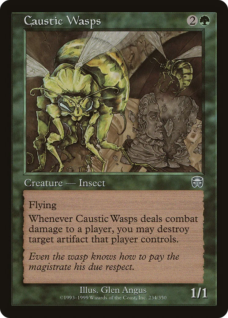 Caustic Wasps — Mercadian Masques — Magic: The Gathering