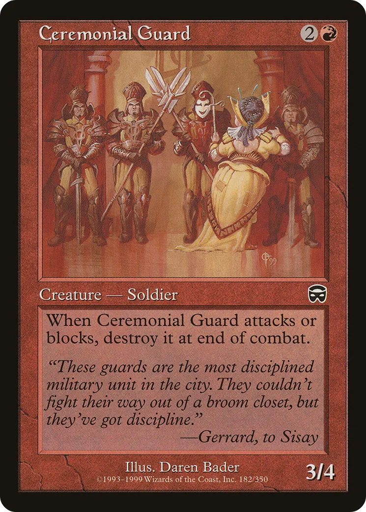 Ceremonial Guard — Mercadian Masques — Magic: The Gathering