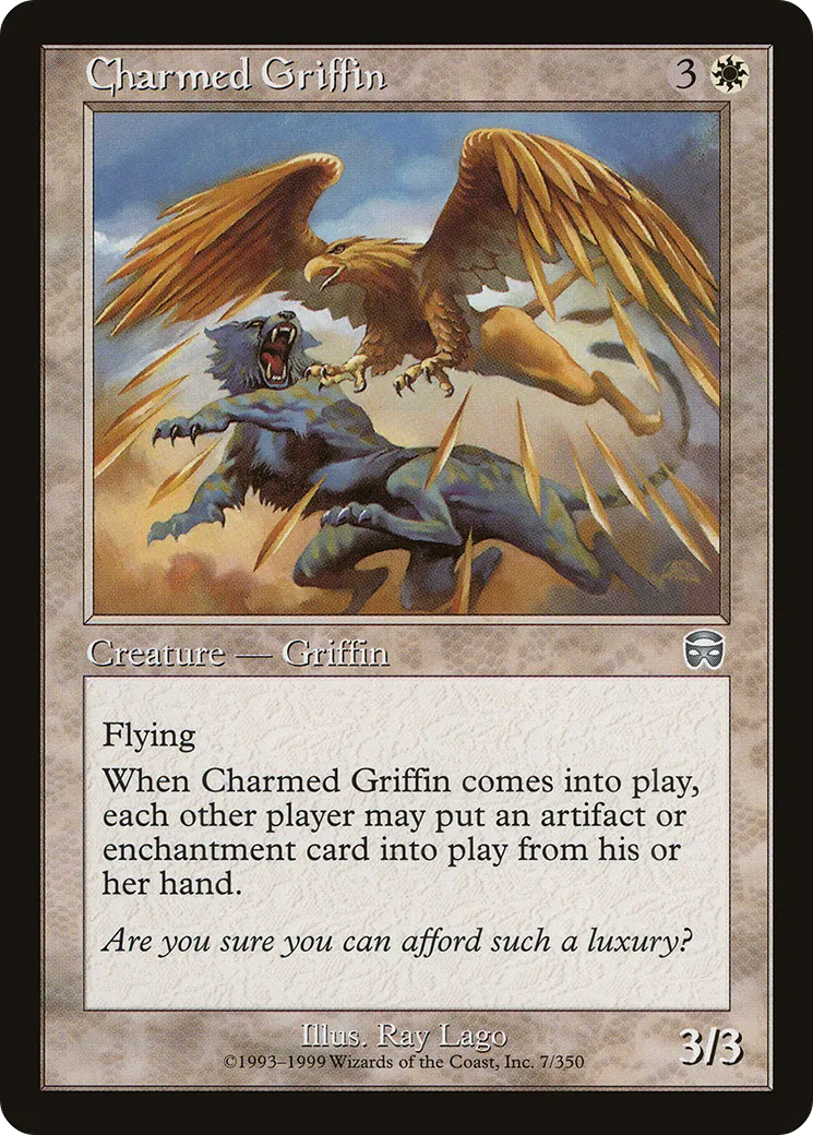 Charmed Griffin — Mercadian Masques — Magic: The Gathering