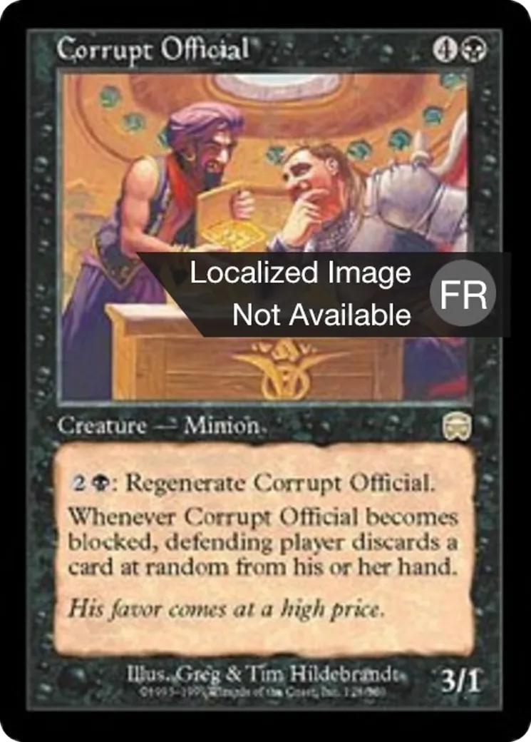 Officiel corrompu — Mercadian Masques — Magic: The Gathering
