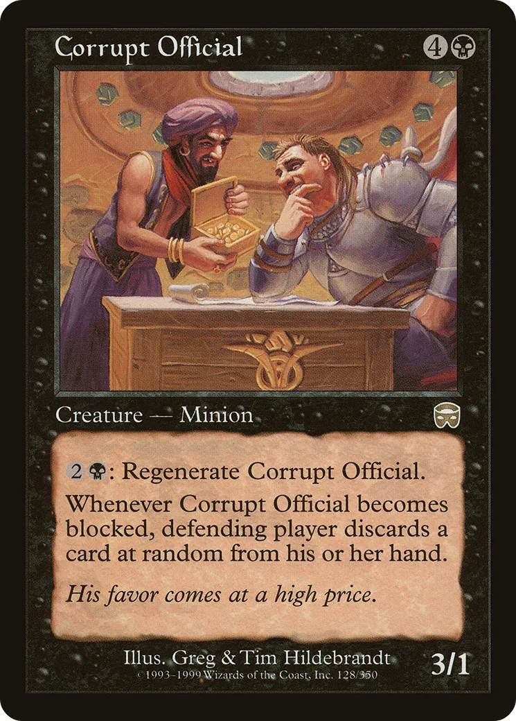 Corrupt Official — Mercadian Masques — Magic: The Gathering