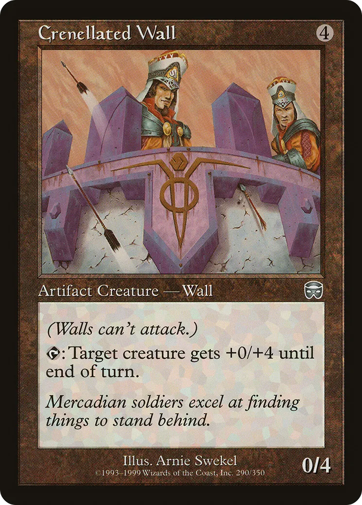 Crenellated Wall — Mercadian Masques — Magic: The Gathering