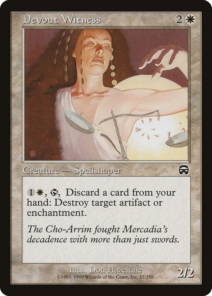 Devout Witness — Mercadian Masques — Magic: The Gathering
