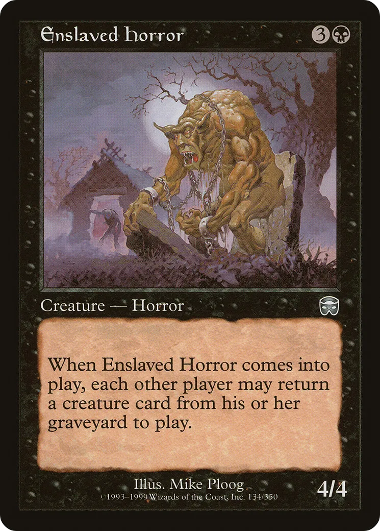 Enslaved Horror — Mercadian Masques — Magic: The Gathering