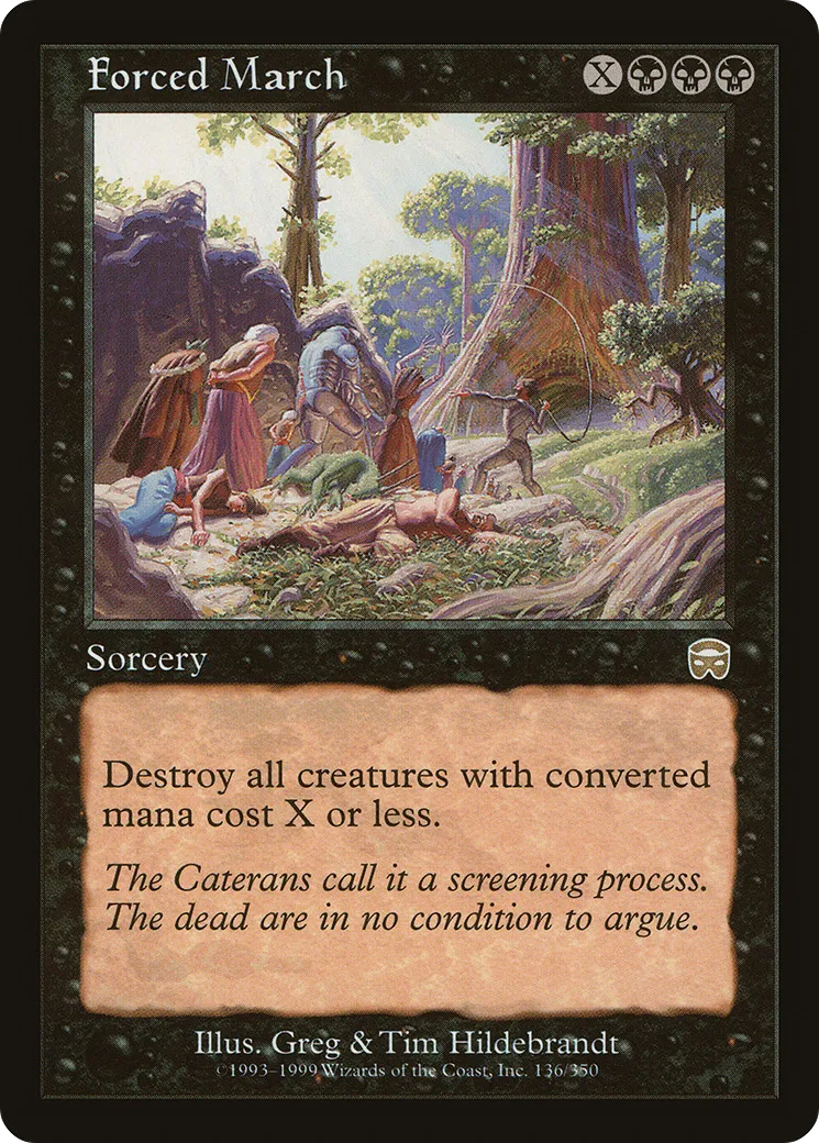 Marche forcée — Mercadian Masques — Magic: The Gathering