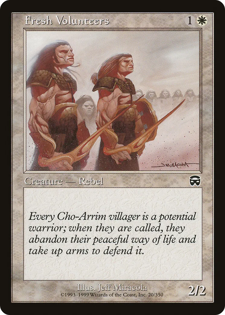 Fresh Volunteers — Mercadian Masques — Magic: The Gathering