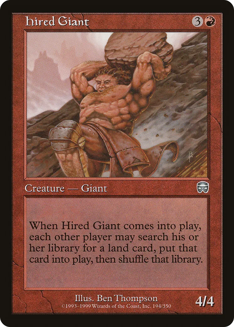 Géant au rabais — Mercadian Masques — Magic: The Gathering