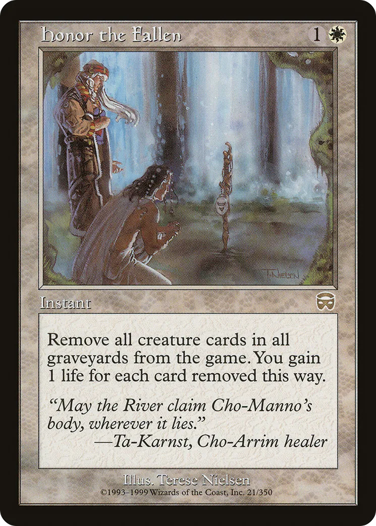 Honor the Fallen — Mercadian Masques — Magic: The Gathering