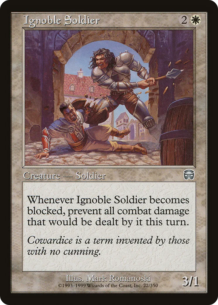 Ignoble Soldier — Mercadian Masques — Magic: The Gathering