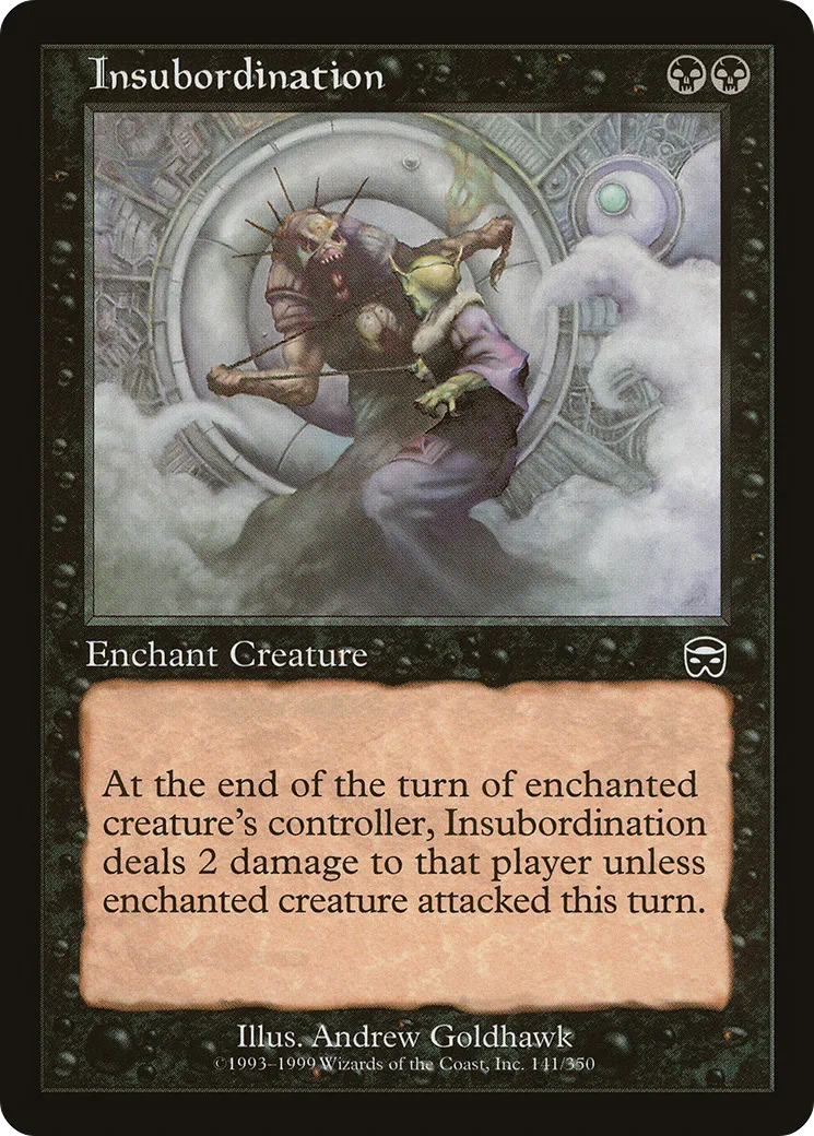 Insubordination — Mercadian Masques — Magic: The Gathering