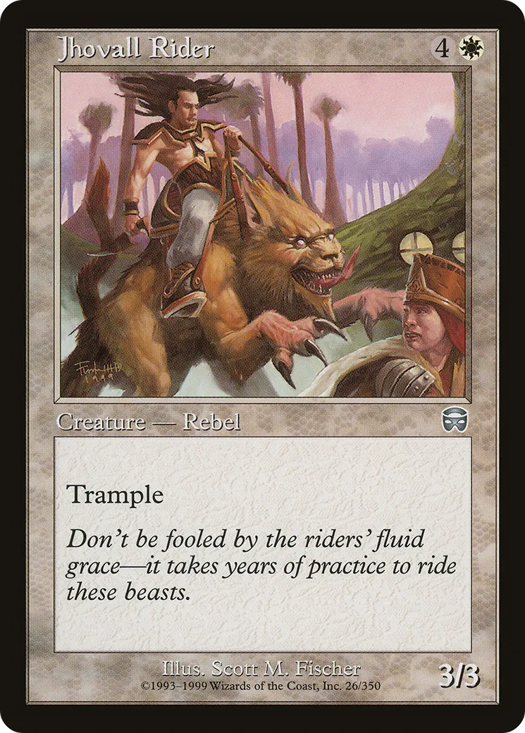 Chevaucheur de jhovall — Mercadian Masques — Magic: The Gathering