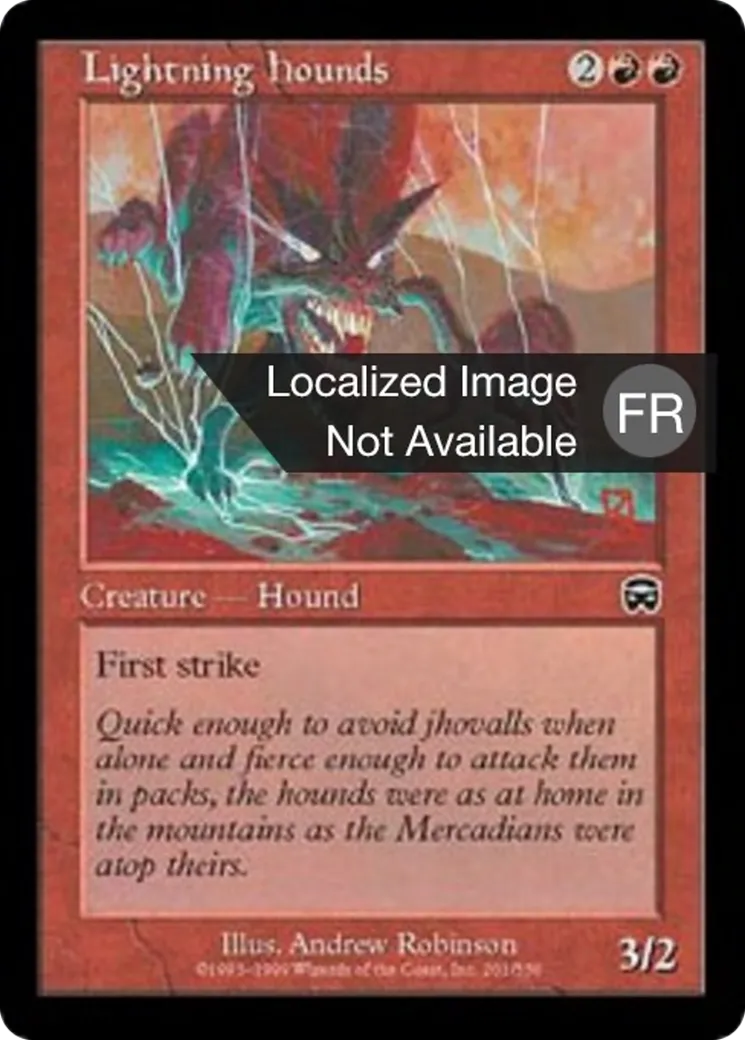 Chiens de chasse fulgurants — Mercadian Masques — Magic: The Gathering