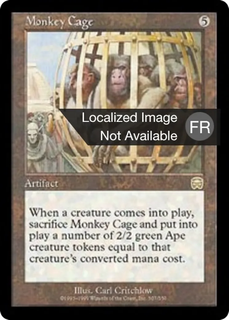 Cage de singes — Mercadian Masques — Magic: The Gathering