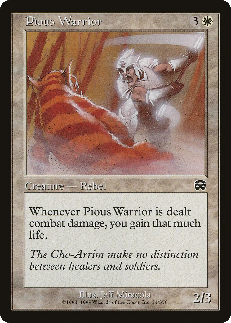 Pious Warrior — Mercadian Masques — Magic: The Gathering