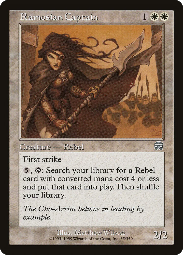 Capitaine ramosienne — Mercadian Masques — Magic: The Gathering