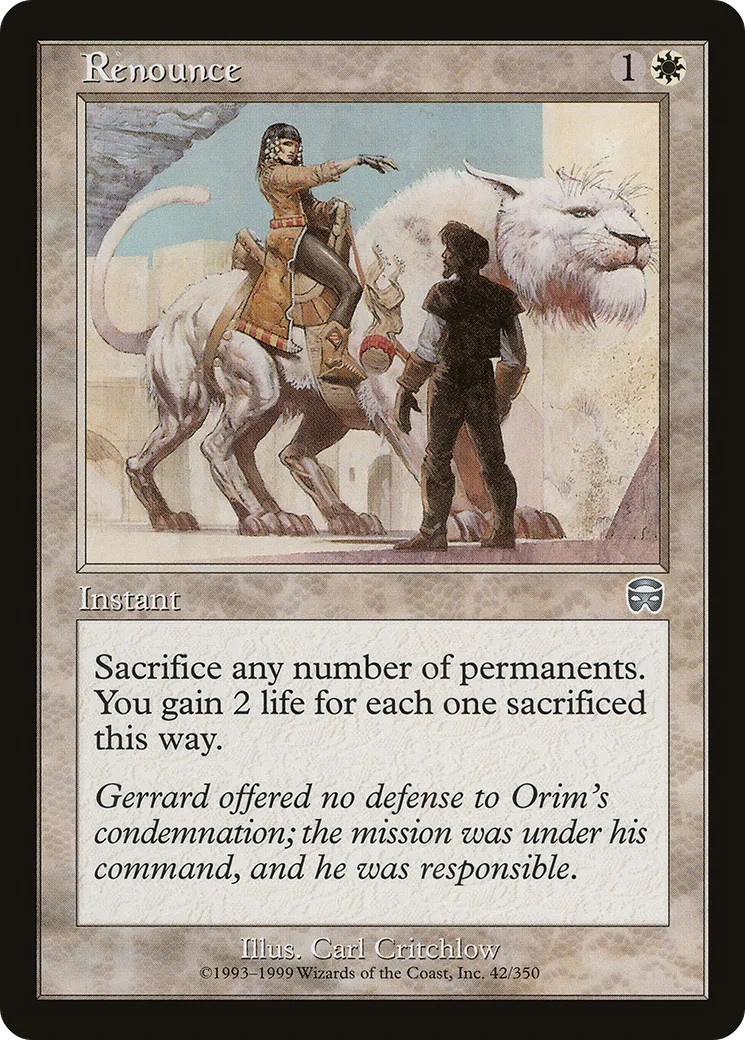 Renonciation — Mercadian Masques — Magic: The Gathering
